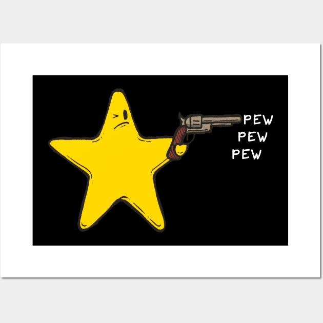 Pew Pew Pew Wall Art by totalfan